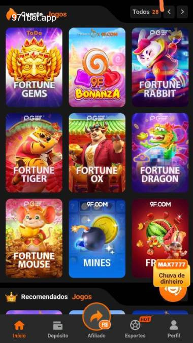 Aplicativo móvel 971BET para iOS e Android